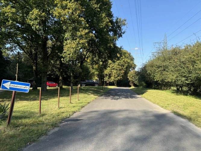 Straße zum Haus